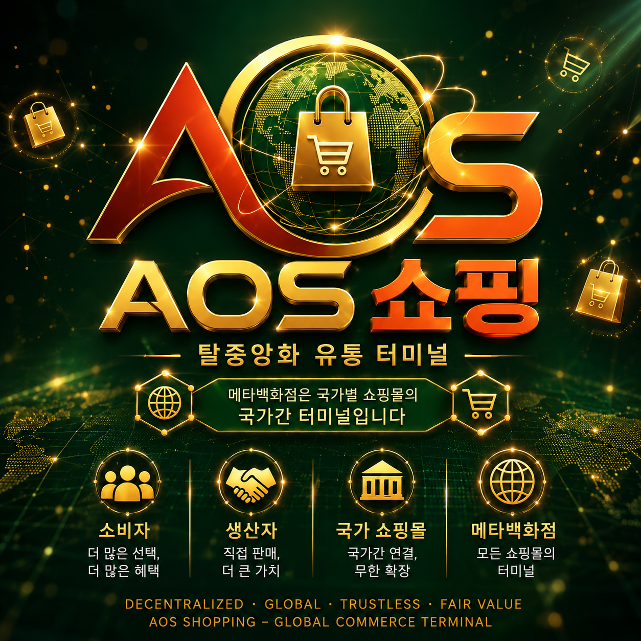 AOS 쇼핑 - 탈중앙화 유통 터미널